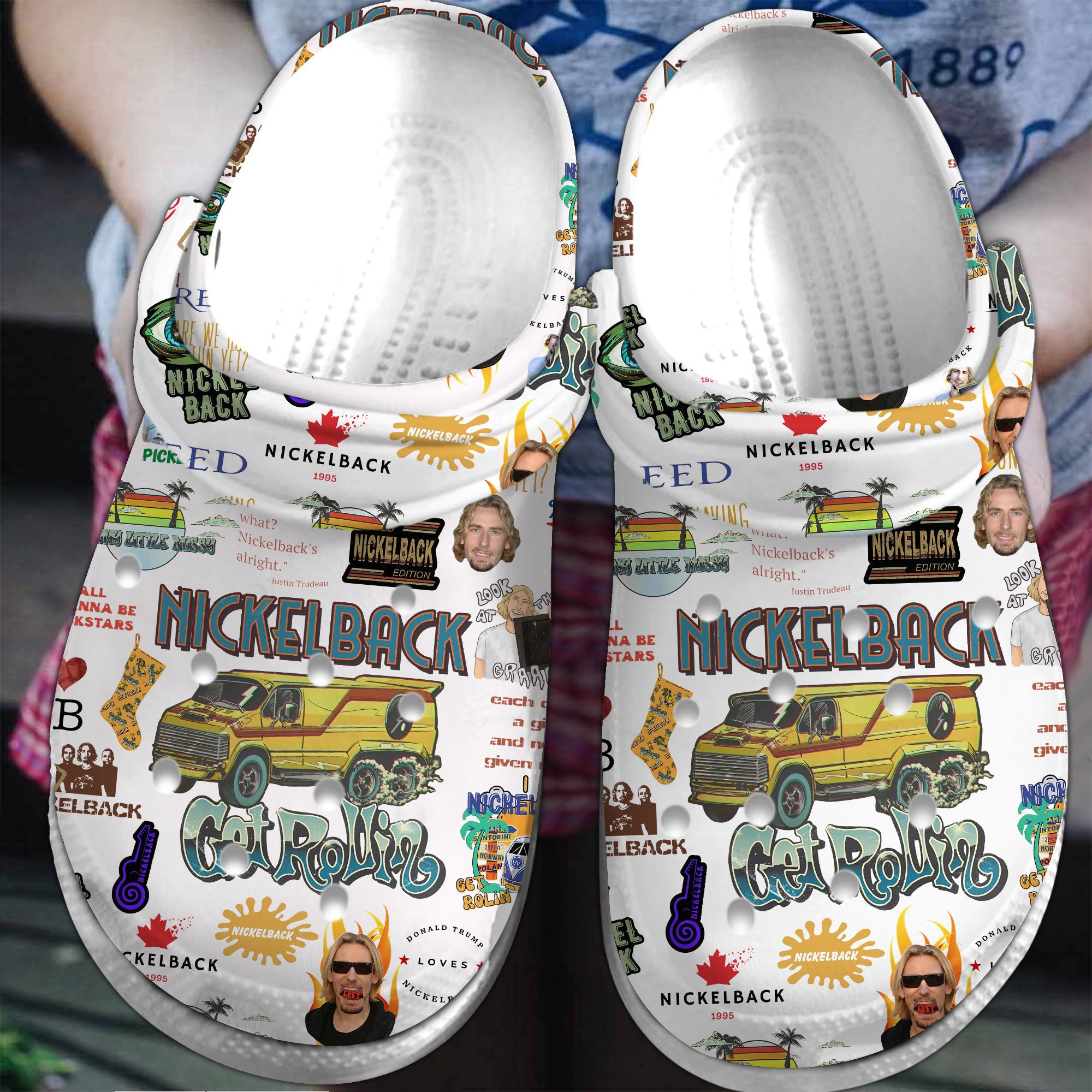 AC/DC Band Music Crocs Crocband Clogs Shoes For Men Women and Kids - GNL1465295