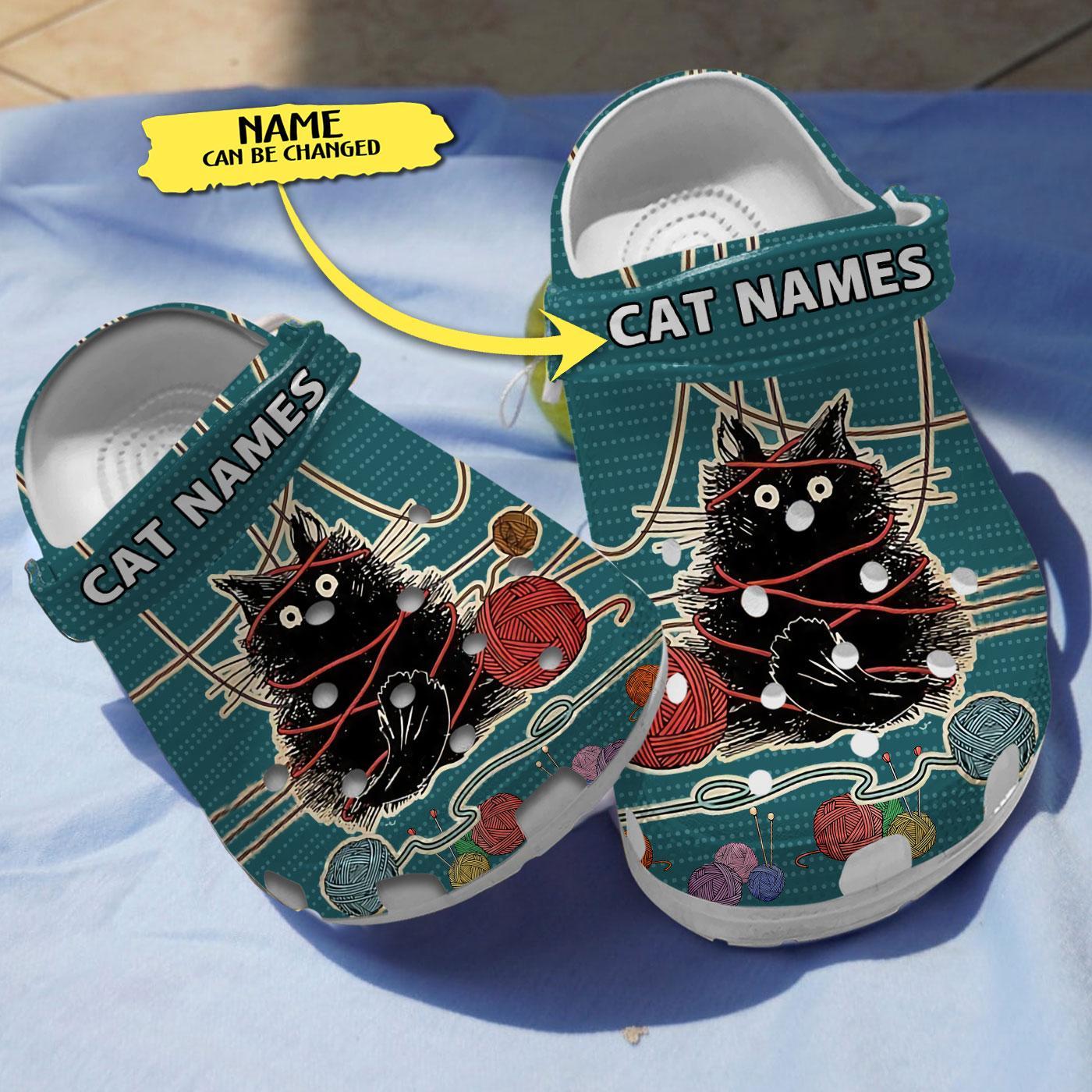 Cat Knitting Lover Crocs For Men Women And Kids - GNL146768