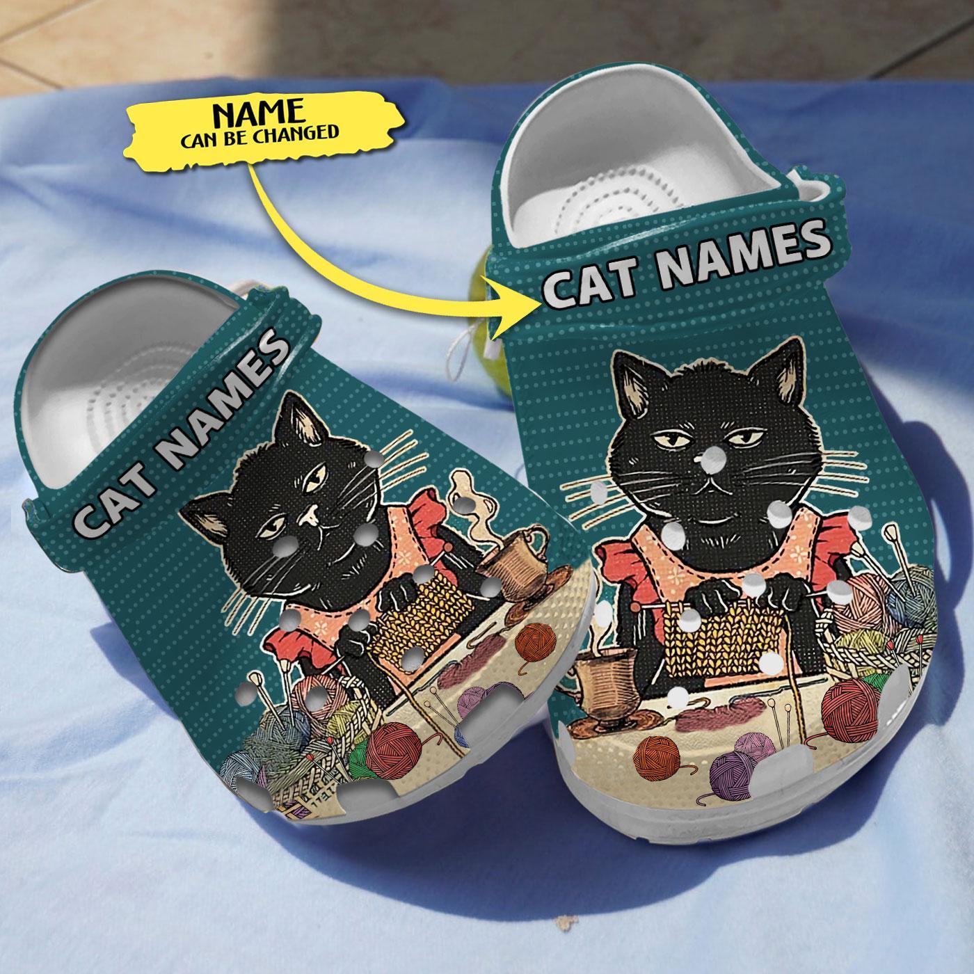 Cat Knitting Lover Crocs For Men Women And Kids - GNL146772