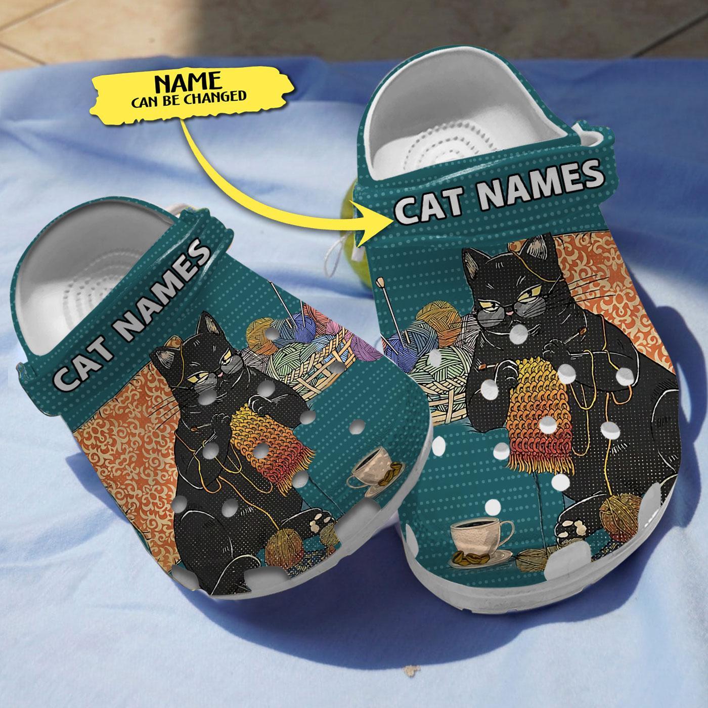 Cat Knitting Lover Crocs For Men Women And Kids - GNL146773