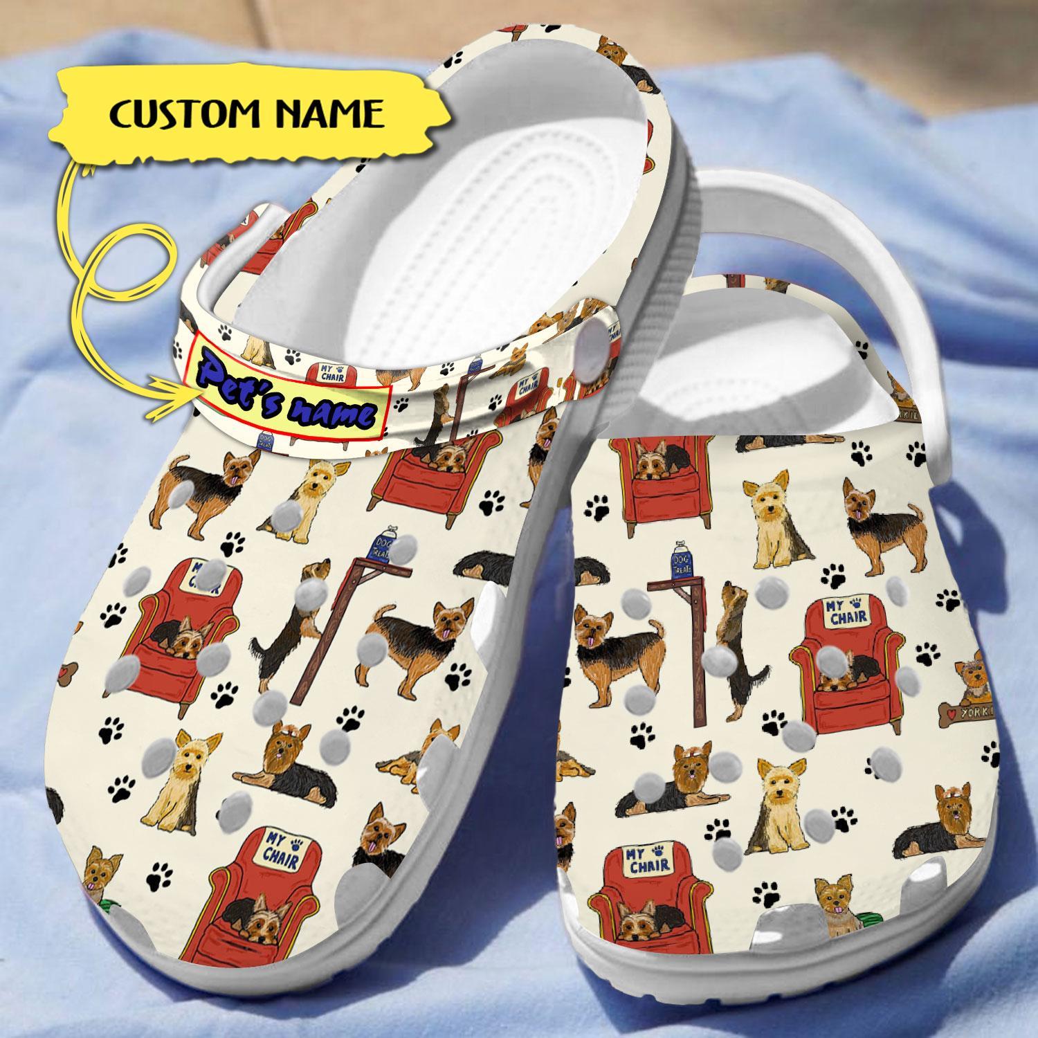 Yorkshire Terrier Dogs Crocs For Men Women And Kids