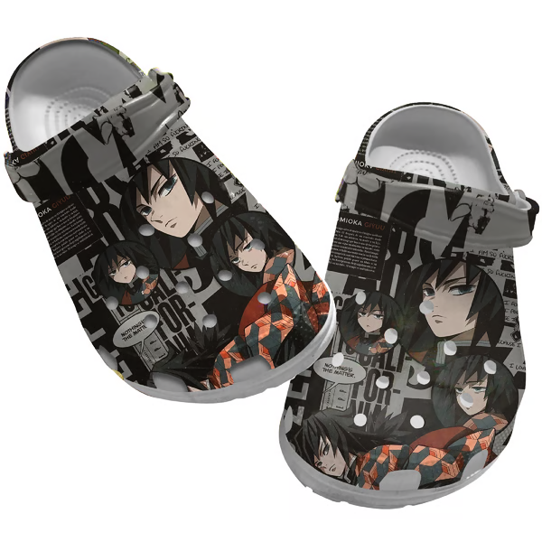 Water Pillar Tomioka Giyu Demon Slayer Anime Crocs