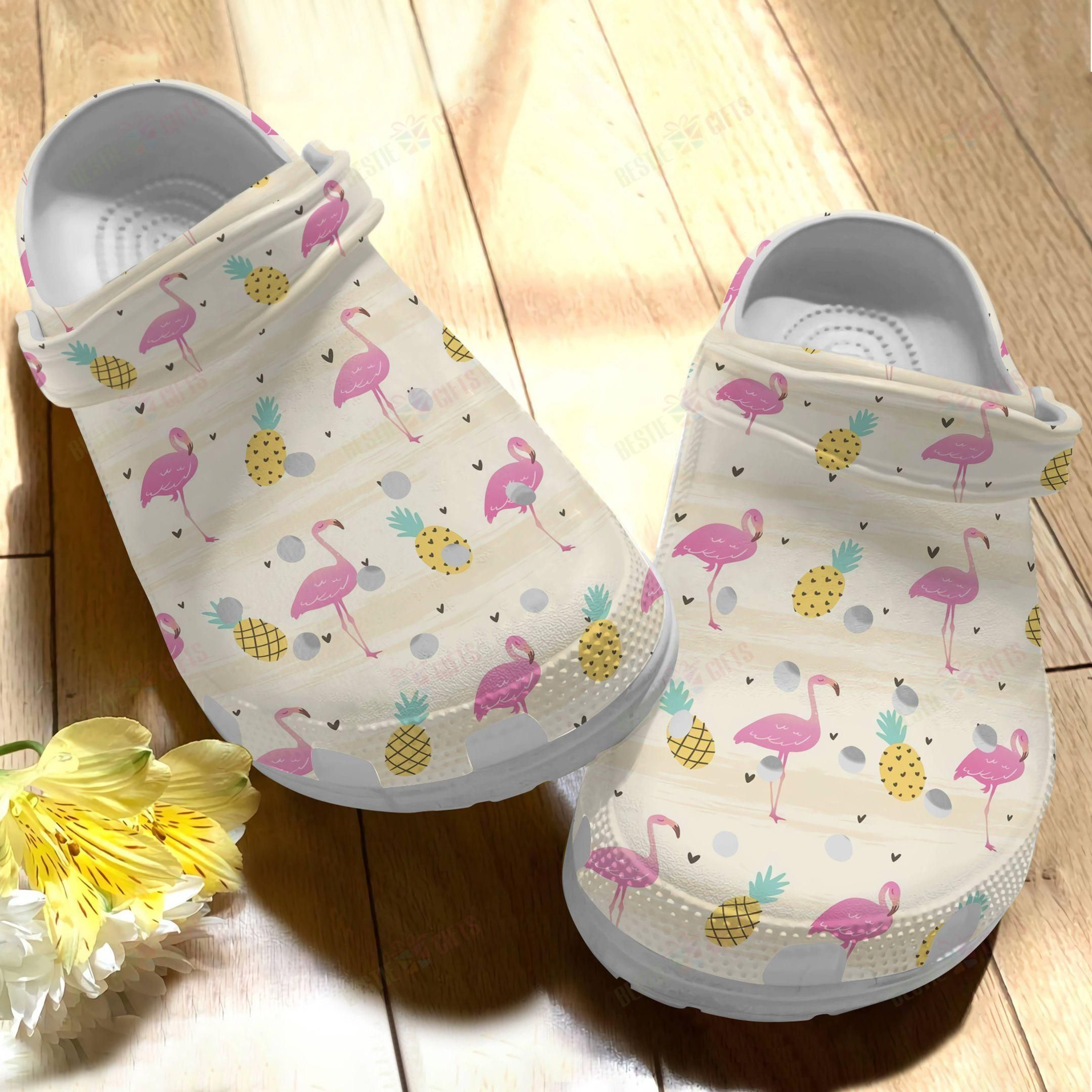 Cute Flamingo And Pineapple Crocs For Men Women And Kids
