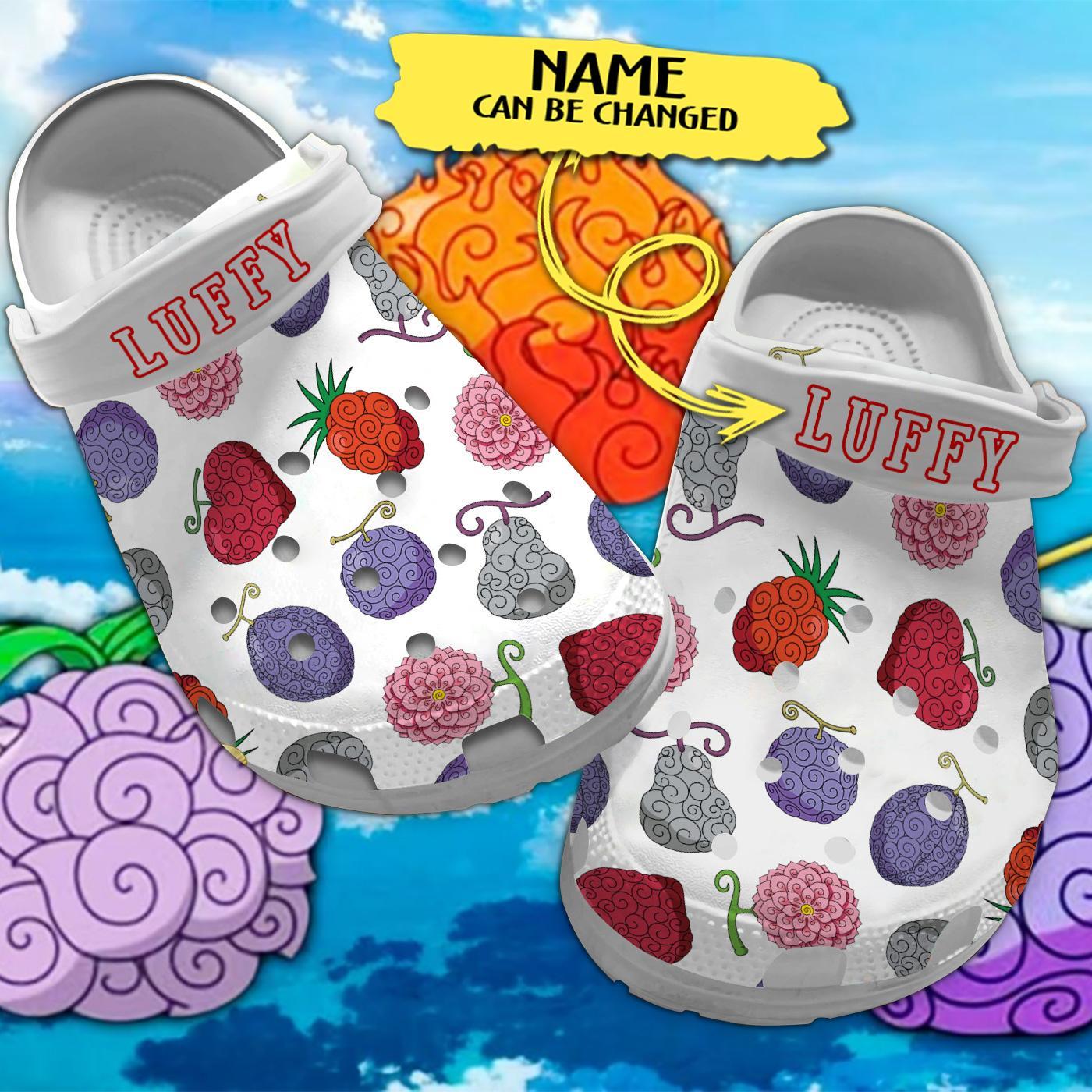 Devil Fruit One Piece Anime Crocs For Men Women And Kids