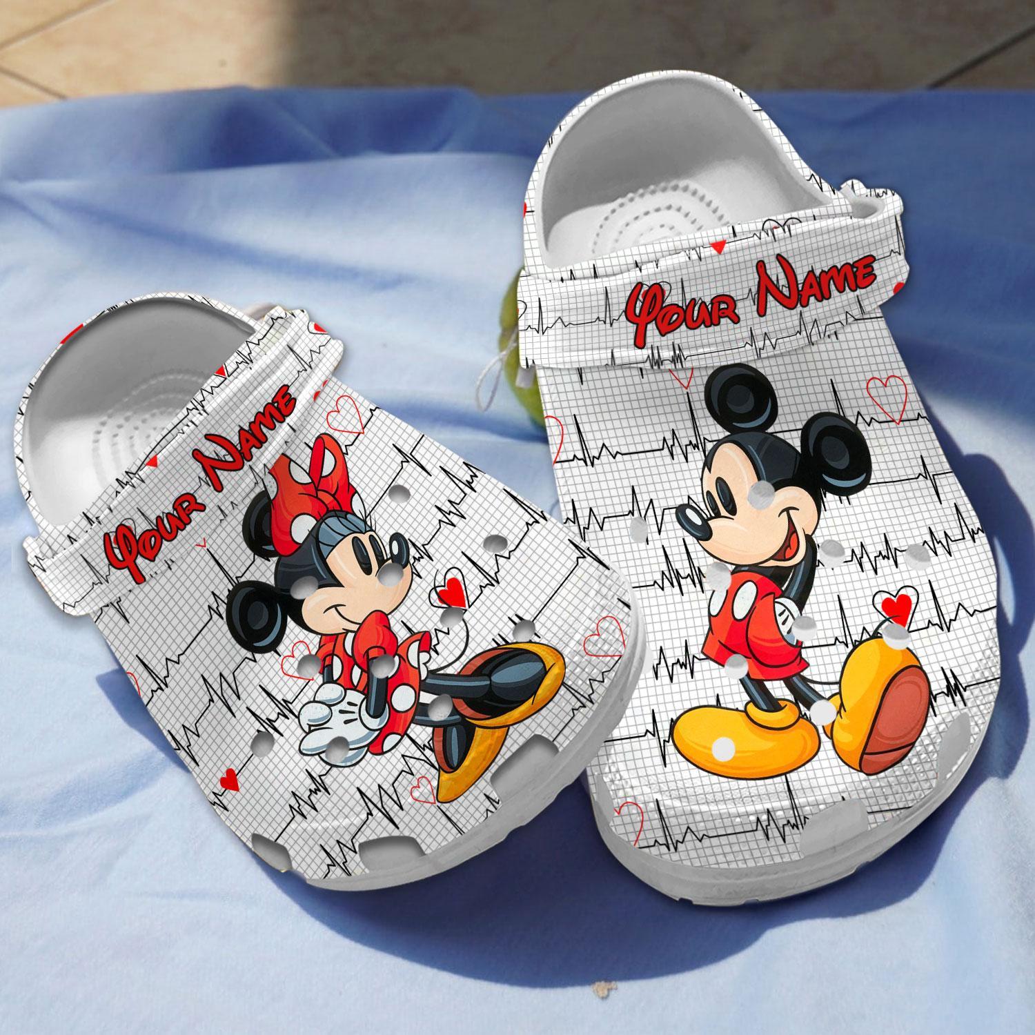 Mickey And Minnie Mouse Cartoon Crocs For Men Women And Kids - GNL146908