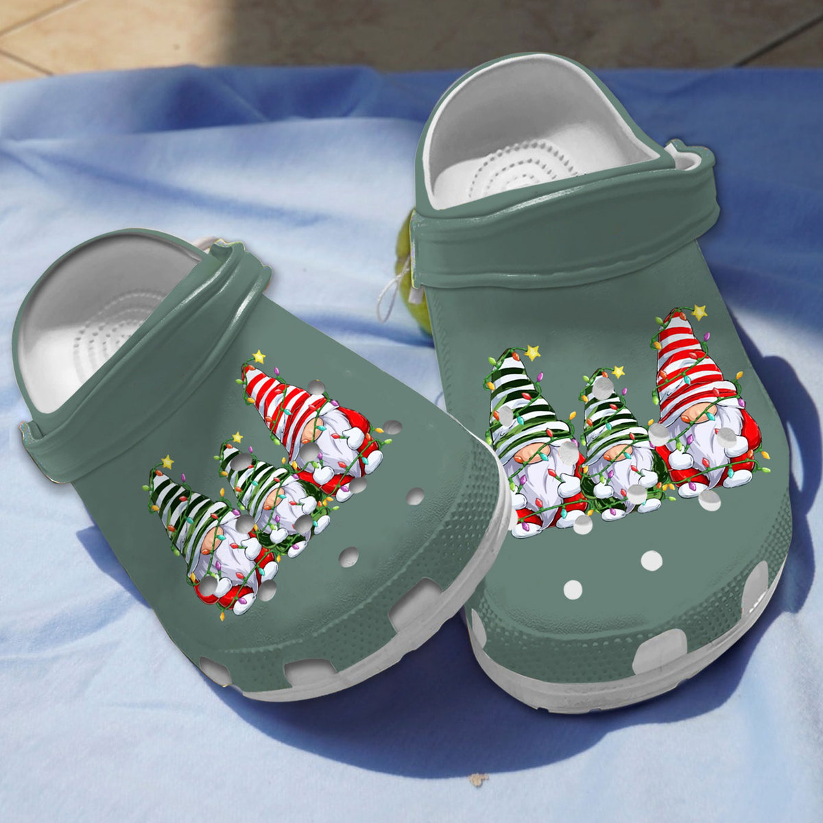Gnome Christmas Lights Crocs For Men Women And Kids