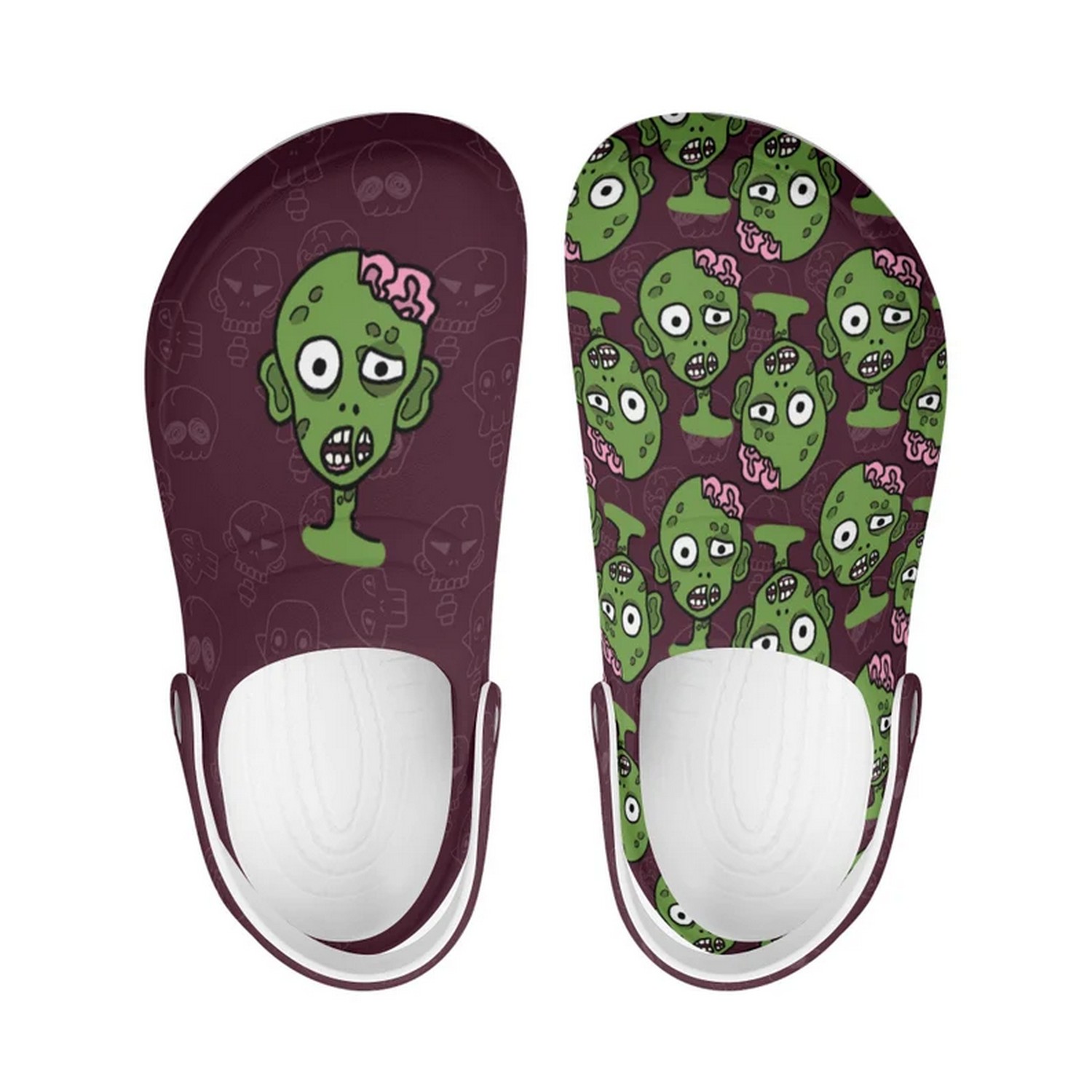 Green Zombie Purple Halloween Crocs For Men Women And Kids