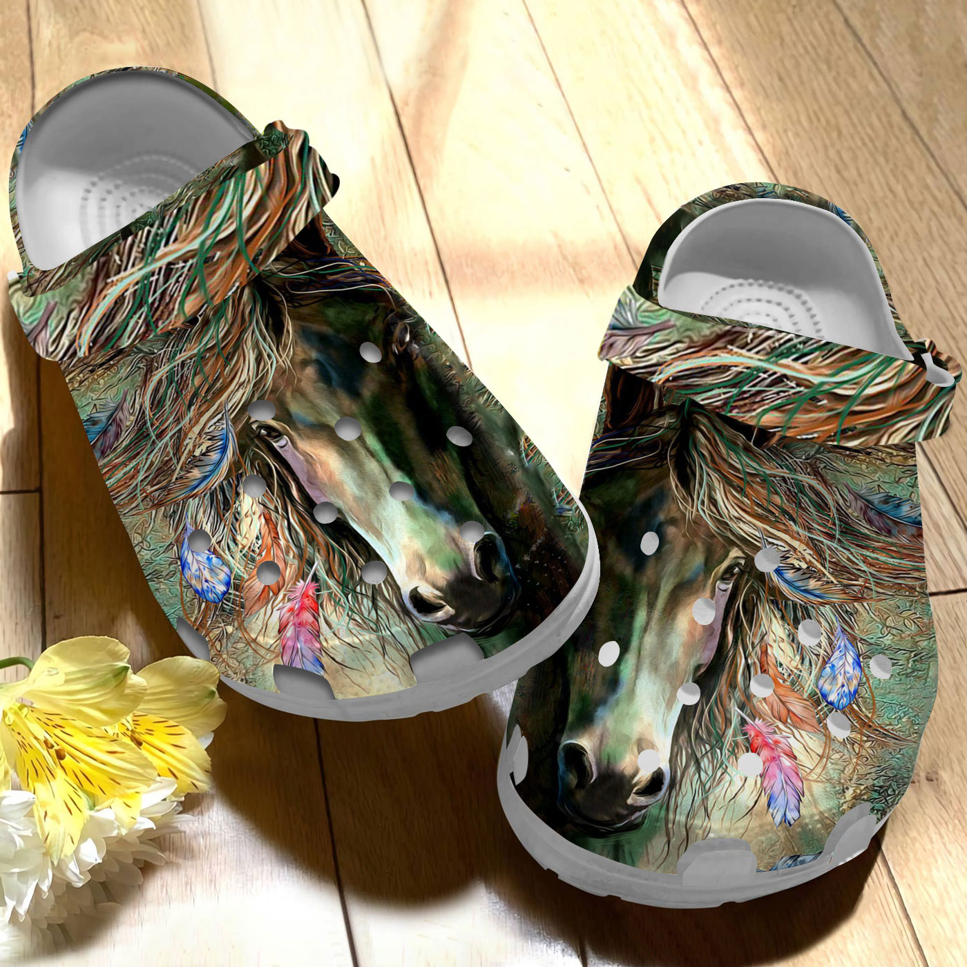 Colorful Horse Crocs For Men Women And Kids - GNL1461003