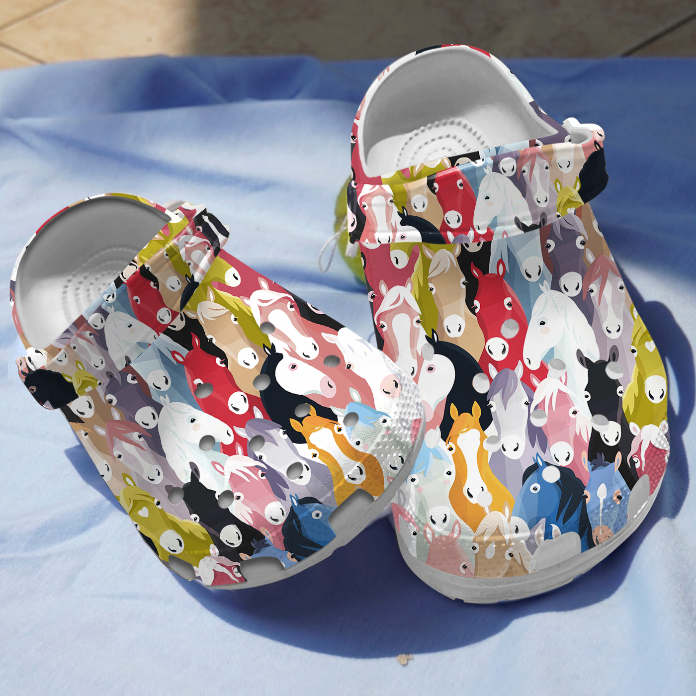 Colorful Horse Crocs For Men Women And Kids - GNL146994