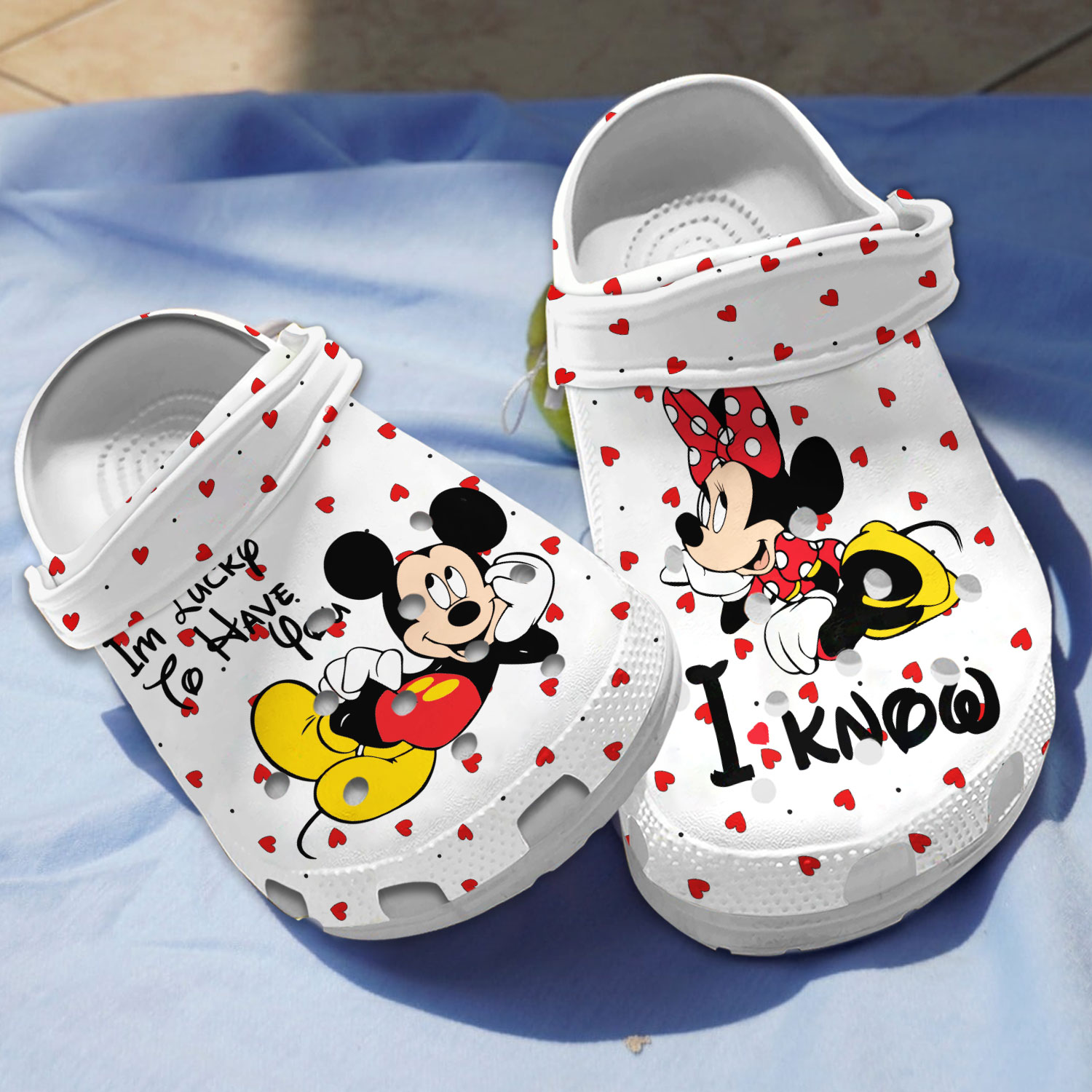 Mickey And Minnie Mouse Cartoon Crocs - GNL1461197