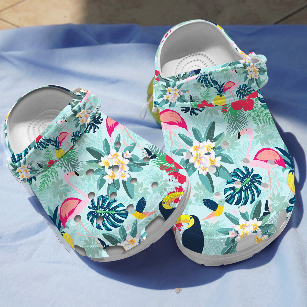 Flamingo Floral Crocs For Men Women And Kids - GNL1461205