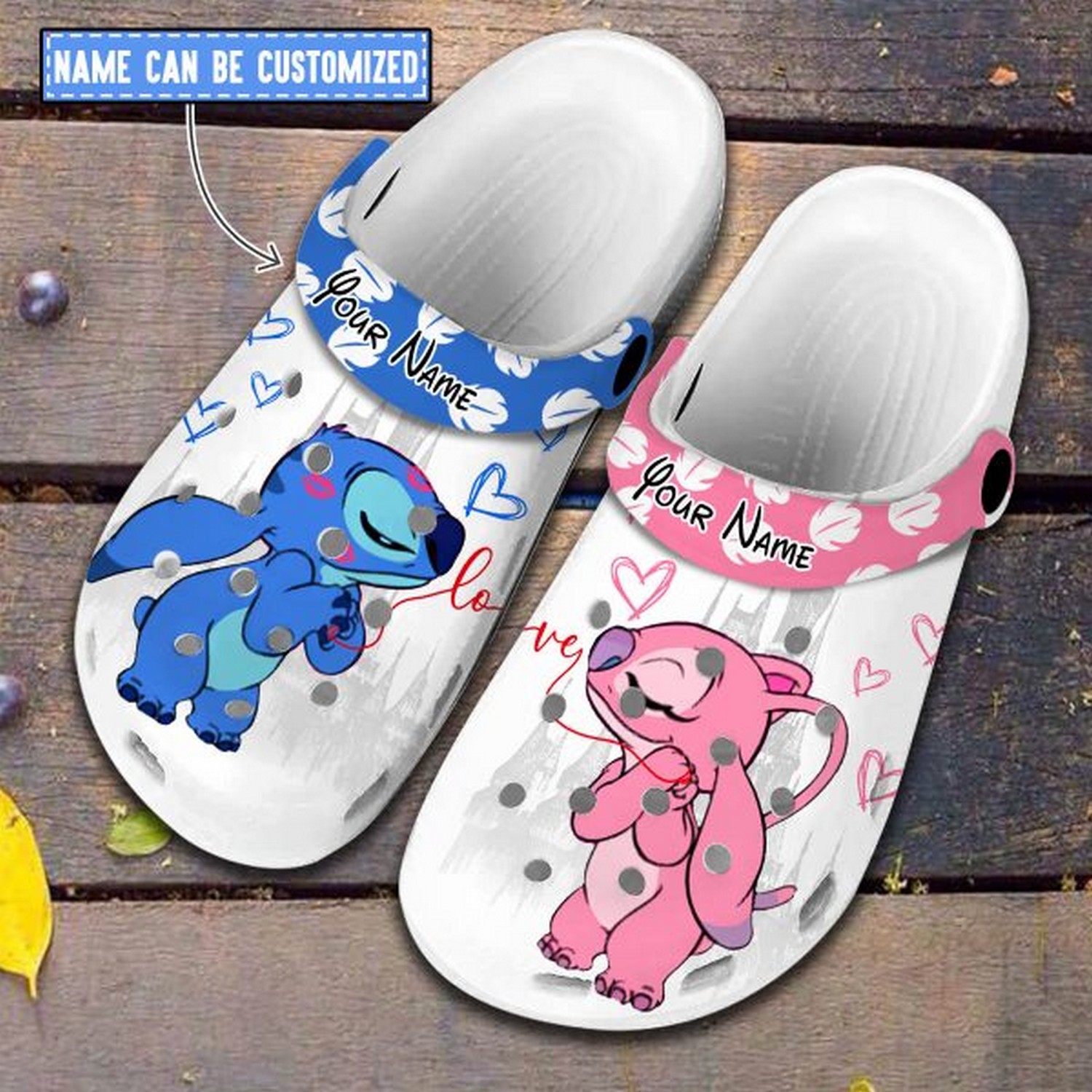 Angel And Stitch Cartoon Crocs For Men Women And Kids - GNL1461511