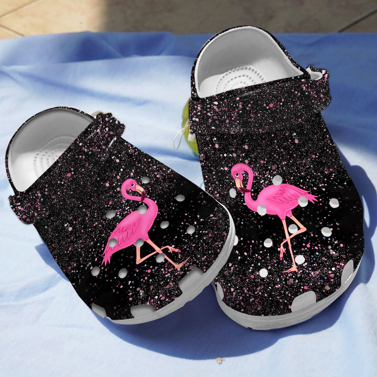 Flamingo Glitter Crocs For Men Women And Kids - GNL1461537