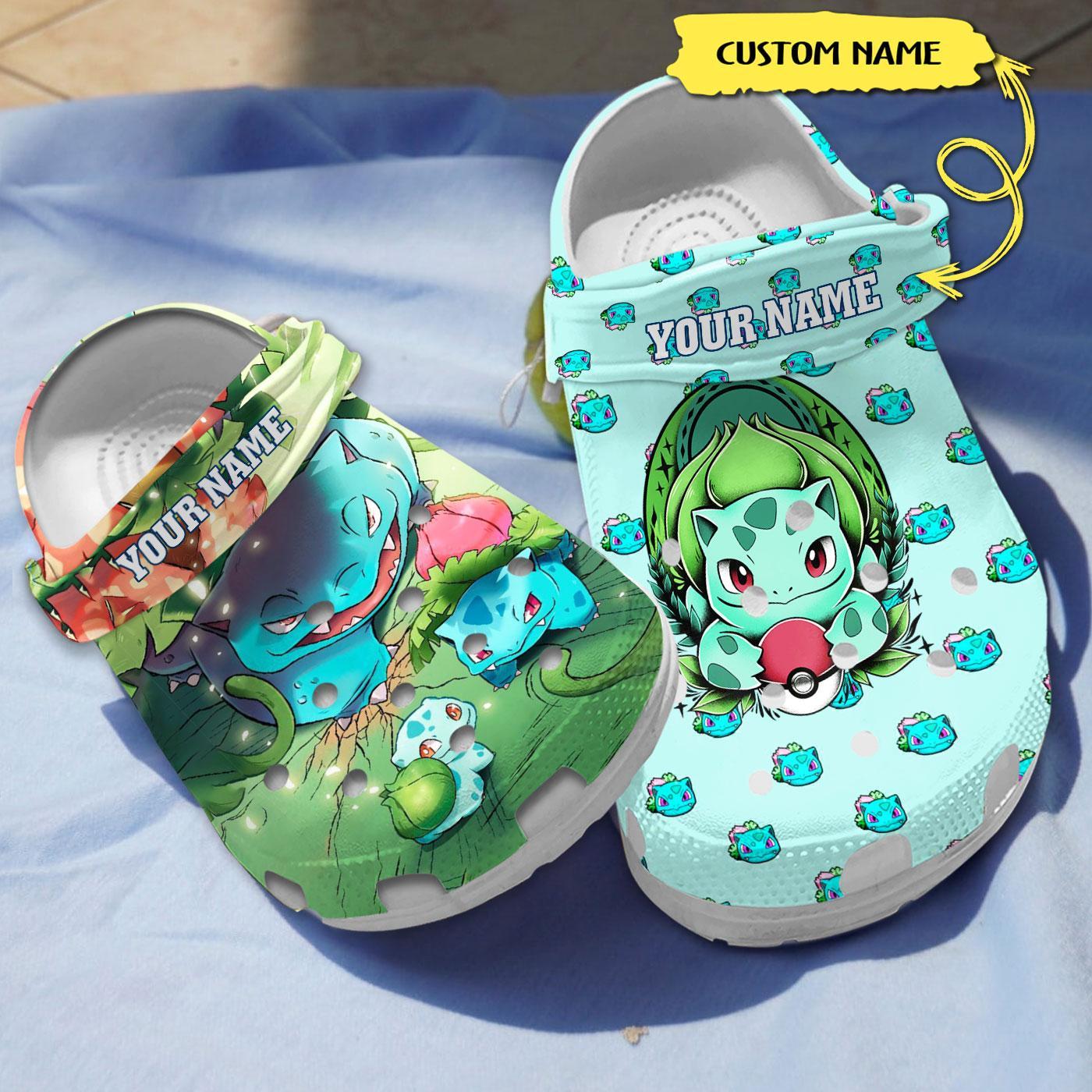 Bulbasaur Pokemon Anime Crocs For Men Women And Kids - GNL1461585