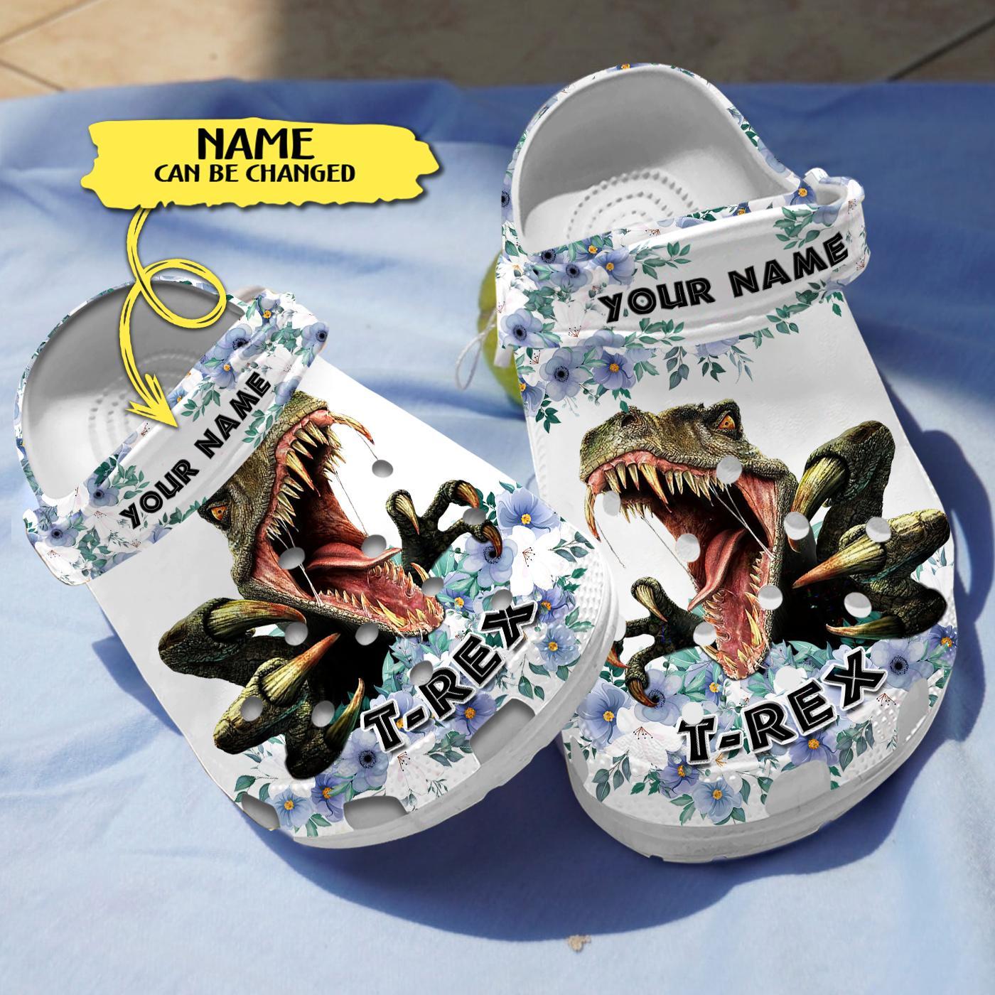 Dinosaur And Flower Crocs For Men Women And Kids - GNL1461664