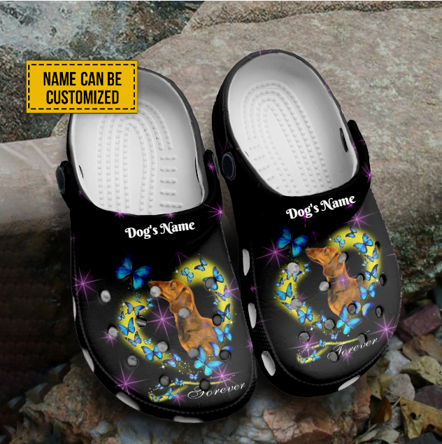 Love Dachshund Forever Crocs For Men Women And Kids