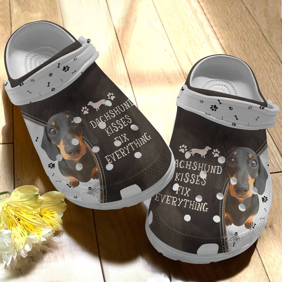 Dachshund Kisses Fix Everything Crocs For Men Women And Kids