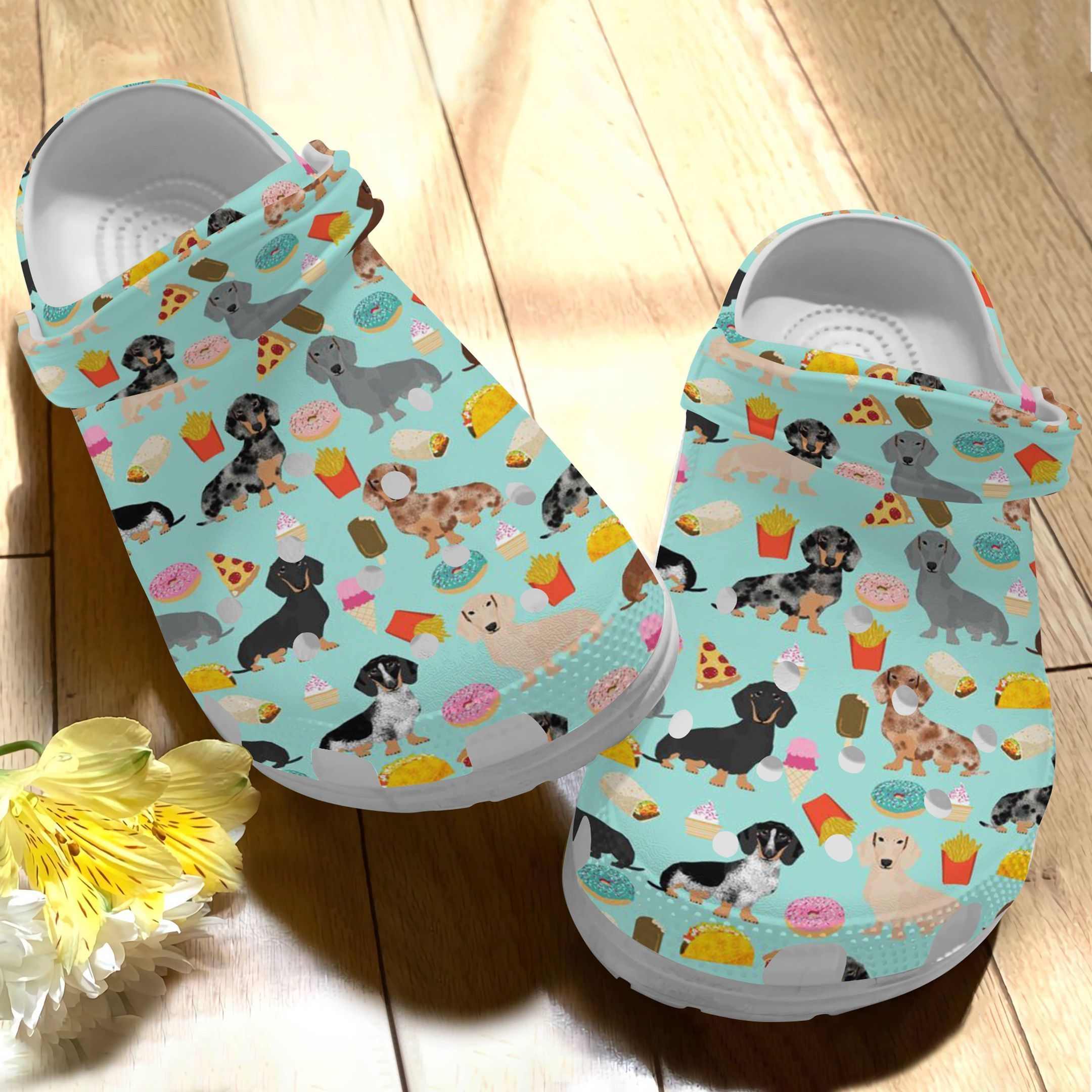 Dachshunds Love Food Crocs For Men Women And Kids