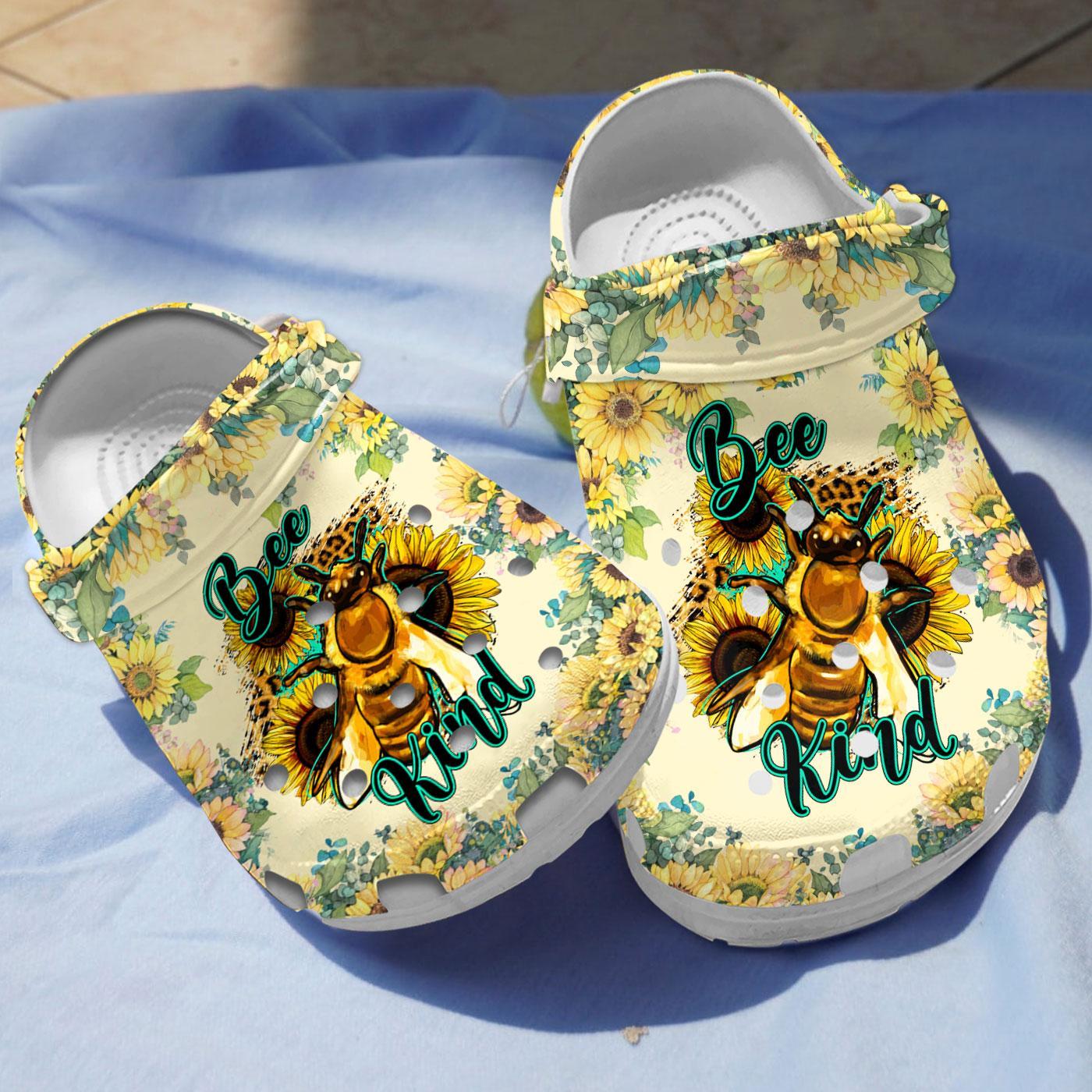 Bee kind Crocs For Men Women And Kidss