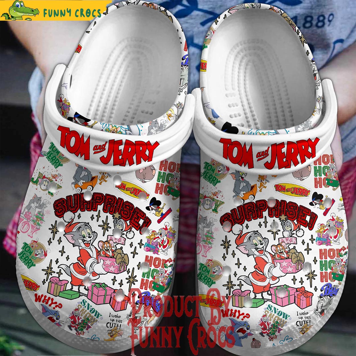 Tom And Jerry Cartoon Christmas Crocs - GNL1461966