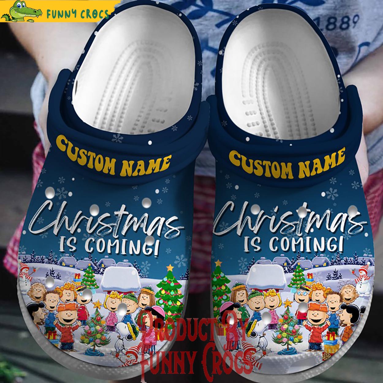 Peanuts And Snoopy Cartoon Christmas Crocs For Men Women And Kids