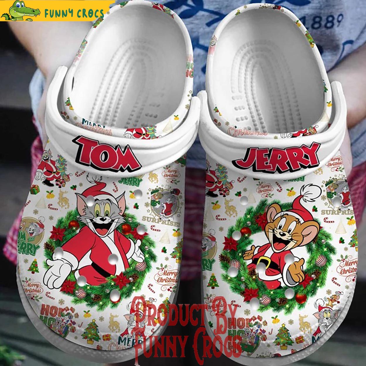 Tom And Jerry Cartoon Christmas Crocs - GNL1461981