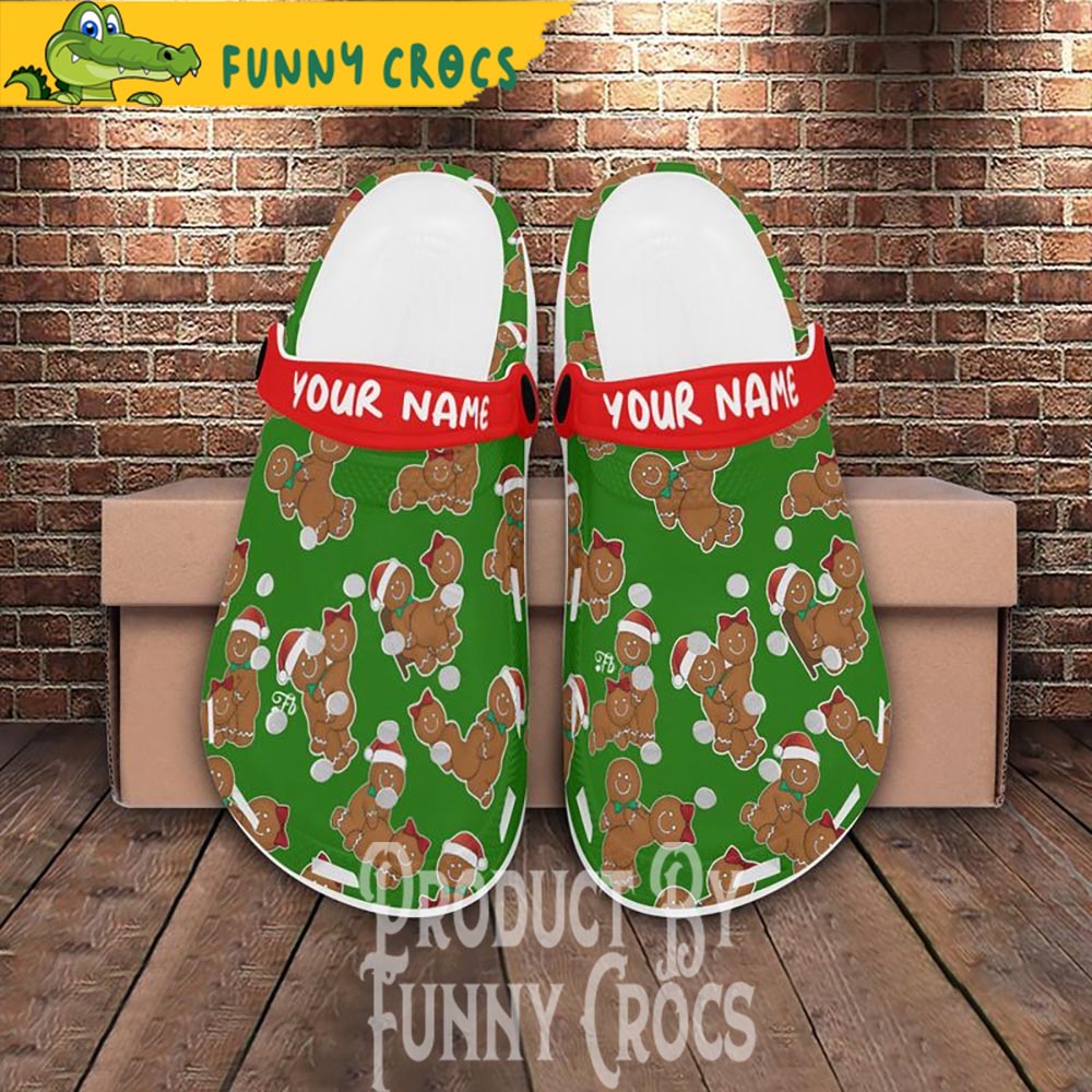 Naughty Gingerbread Christmas Crocs For Men Women And Kids