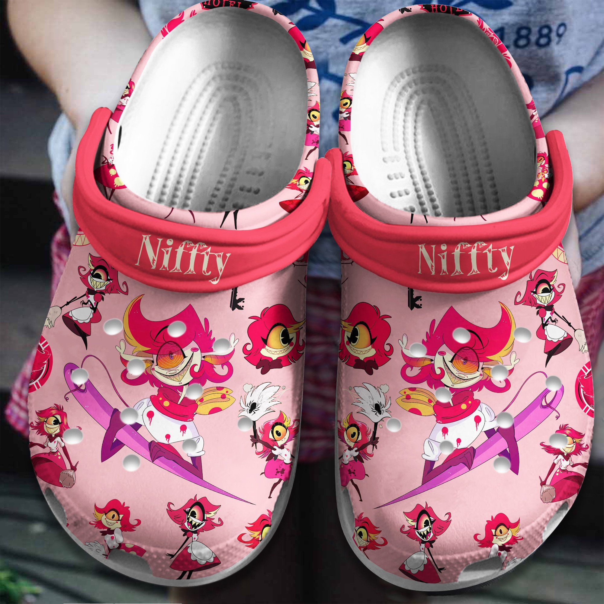 Niffty Hazbin Hotel TV Series Crocs For Men Women And Kids