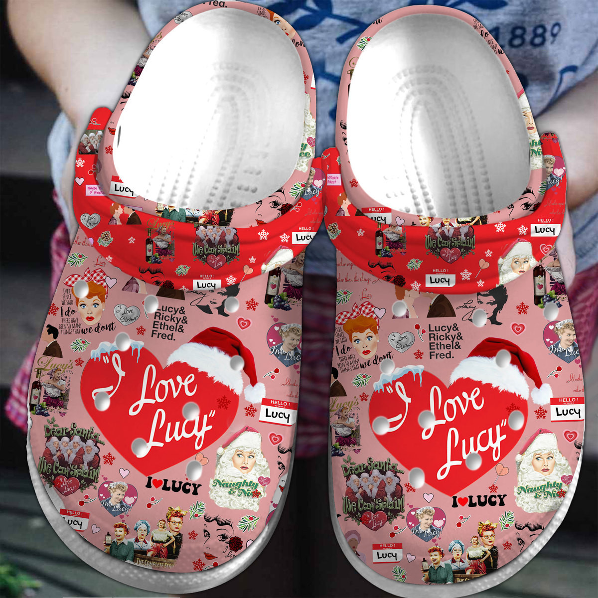 I Love Lucy Christmas TV Series Crocs - GNL1462193