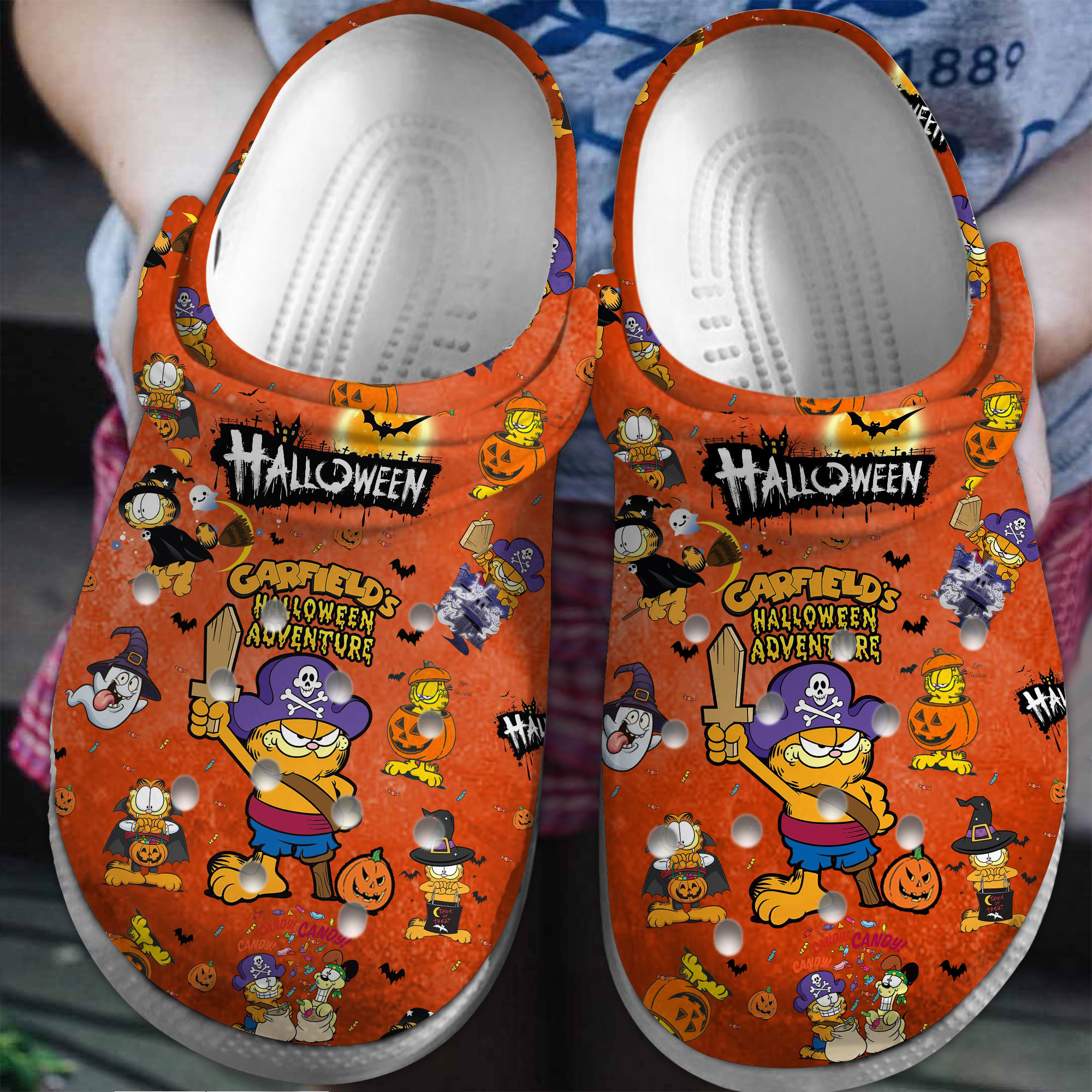 Garfields Halloween Adventure Cartoon Crocs - GNL1462493