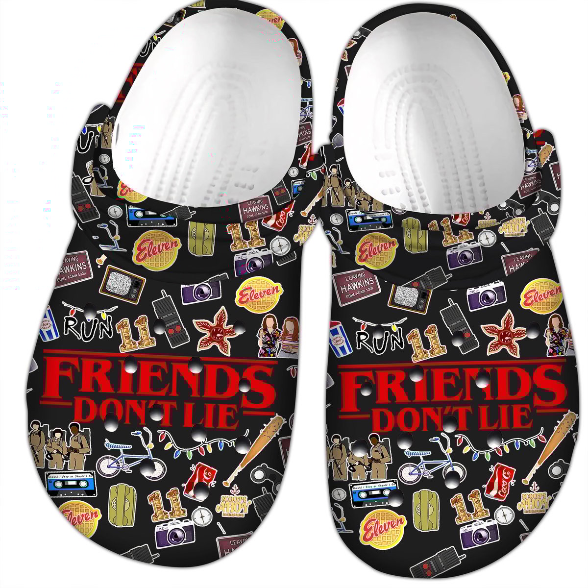 Stranger Things Friends Dont Lie TV Series Crocs - GNL1462533