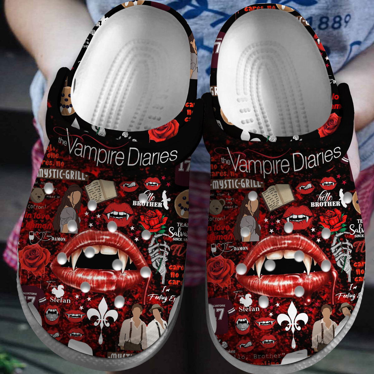 The Vampire Diaries TV Series Crocs For Men Women And Kids - GNL1462524
