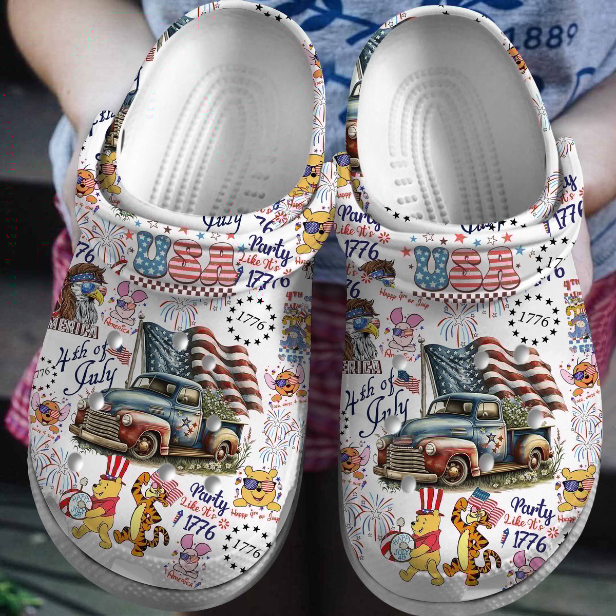 Winnie The Pooh Cartoon Crocs For Men Women And Kids - GNL1462628