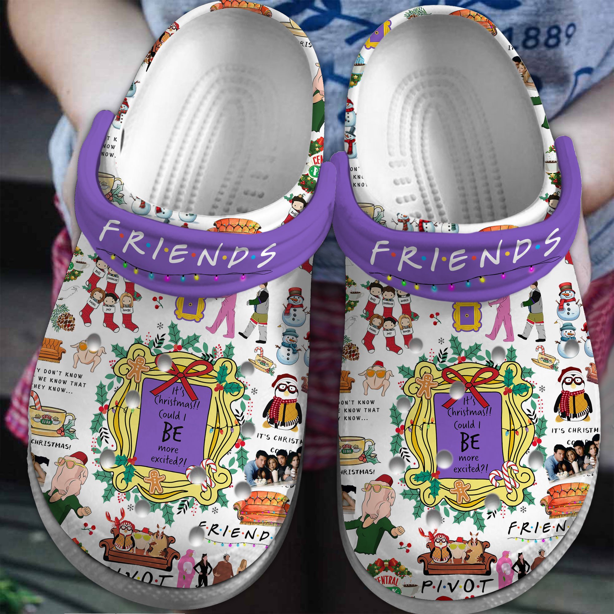 Friends Christmas TV Series Crocs For Men Women And Kids - GNL1462656