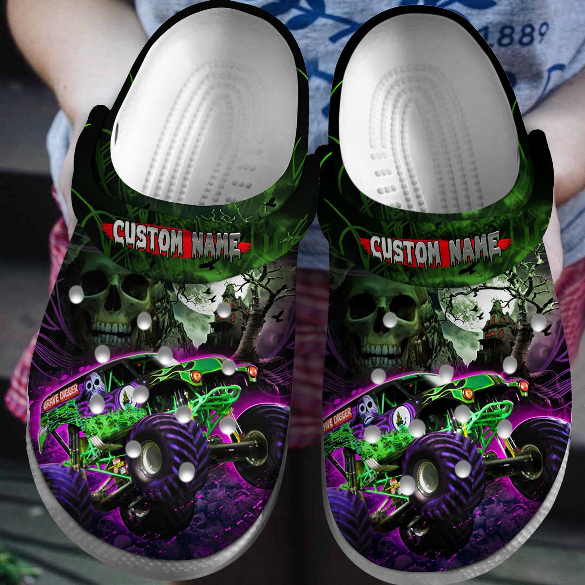 Monster truck HalloweenCrocs For Men Women And Kids