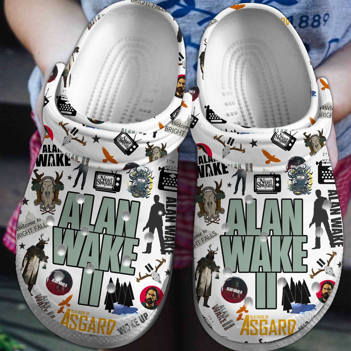 Alan Wake Game Crocs For Men Women And Kids