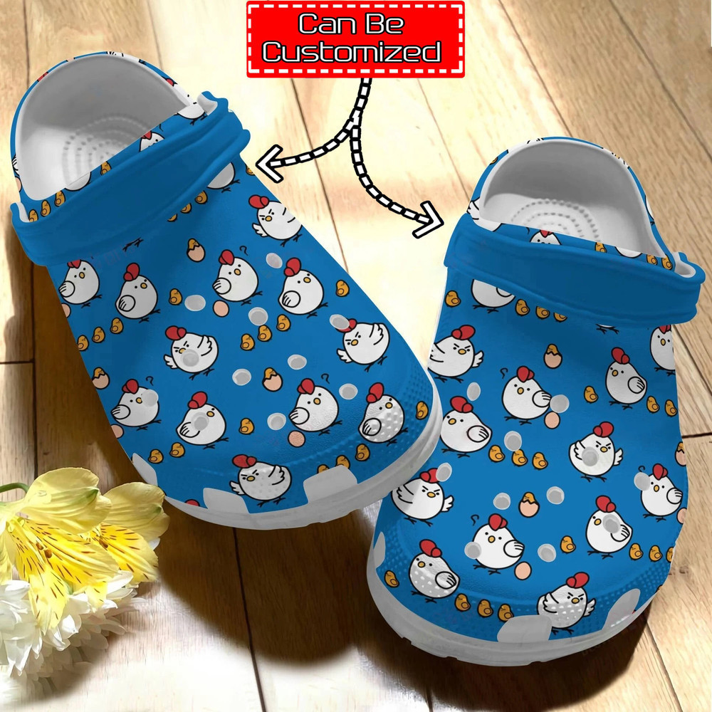 Chicken Print Personalized Cute Chicken Pattern Crocs Shoes For Men And Women