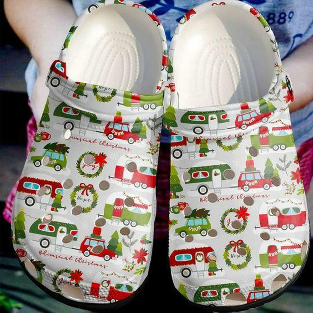 Christmas Camping Personalized 5 Gift For Lover Rubber Crocs Shoes Comfy Footwear