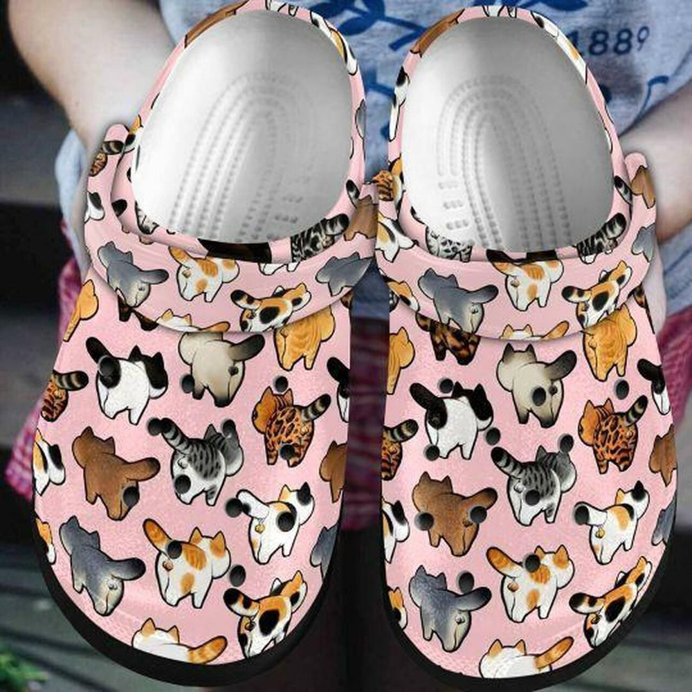 Funny Team Cat Personalized Gift For Lover Rubber Crocs Shoes Comfy Footwear