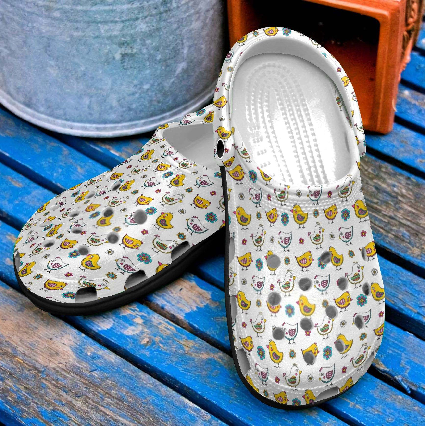 Baby Chickens Custom Crocs Shoes Chicken Birthday Gifts For Girl Daughter Niece