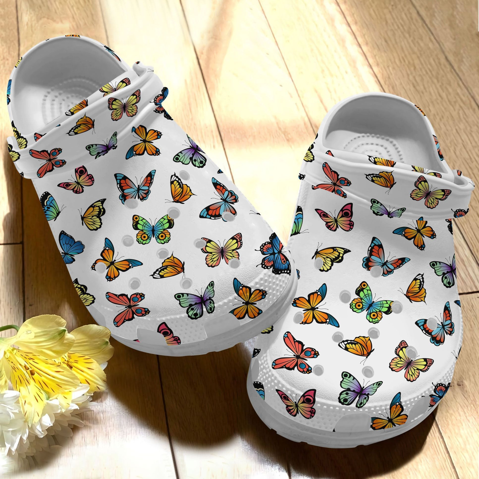 Cartoon Butterflies Croc Shoes Butterfly Crocbland Crocs Birthday Gifts For Daughter Niece