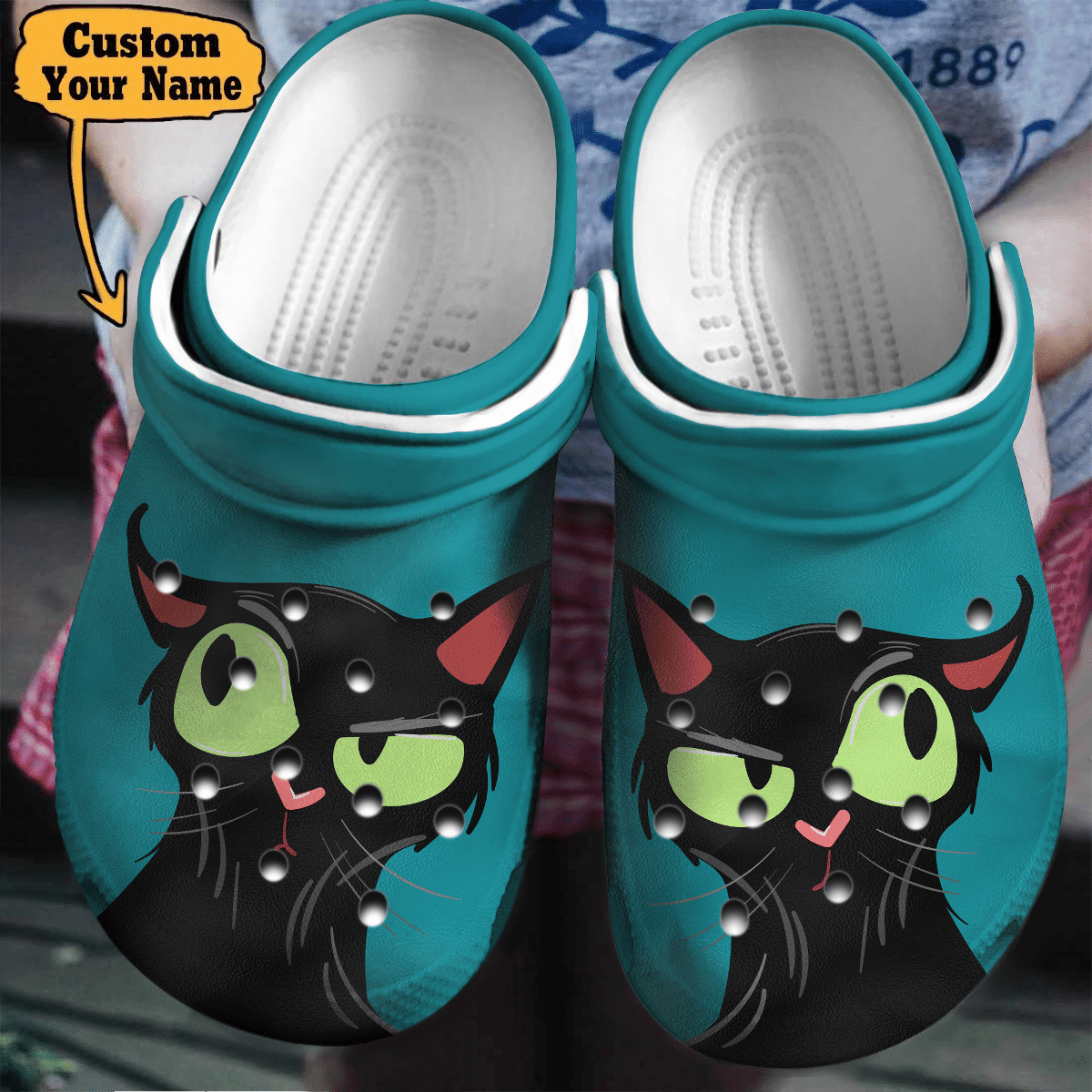 Cat Face Personalized Crocs Shoes Comfortable For Men Women