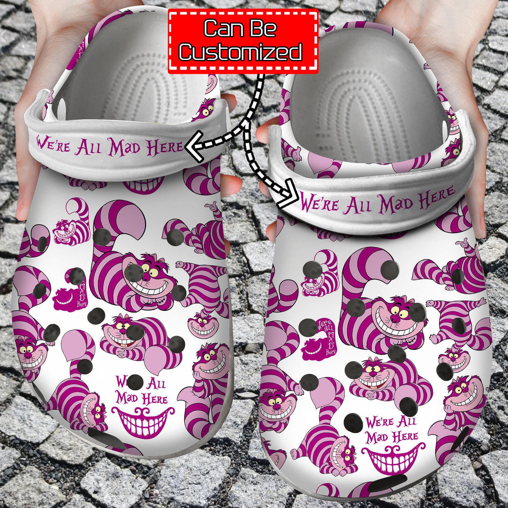 Personalized Cheshire Cat Cute Crocs Shoes Cat