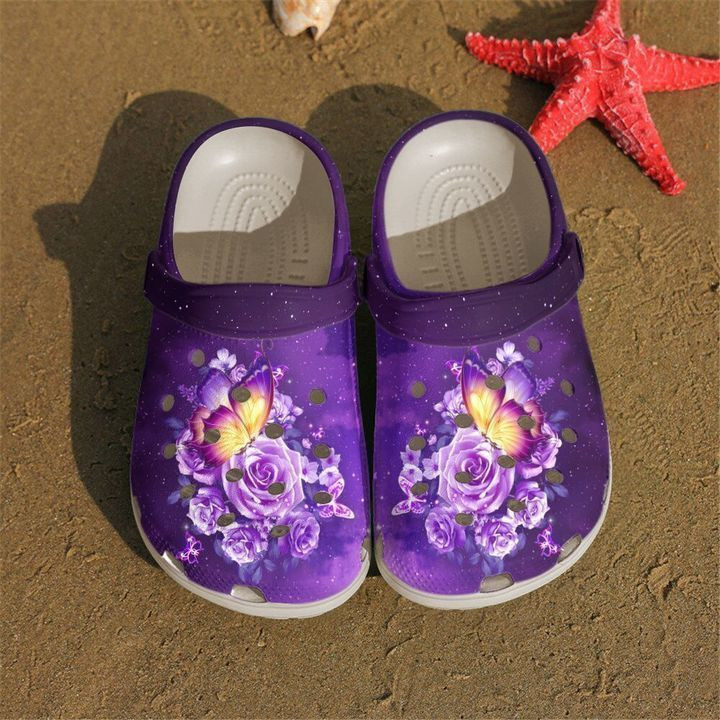 Butterfly Floral Crocs Crocs Shoes Comfortable For Men Women
