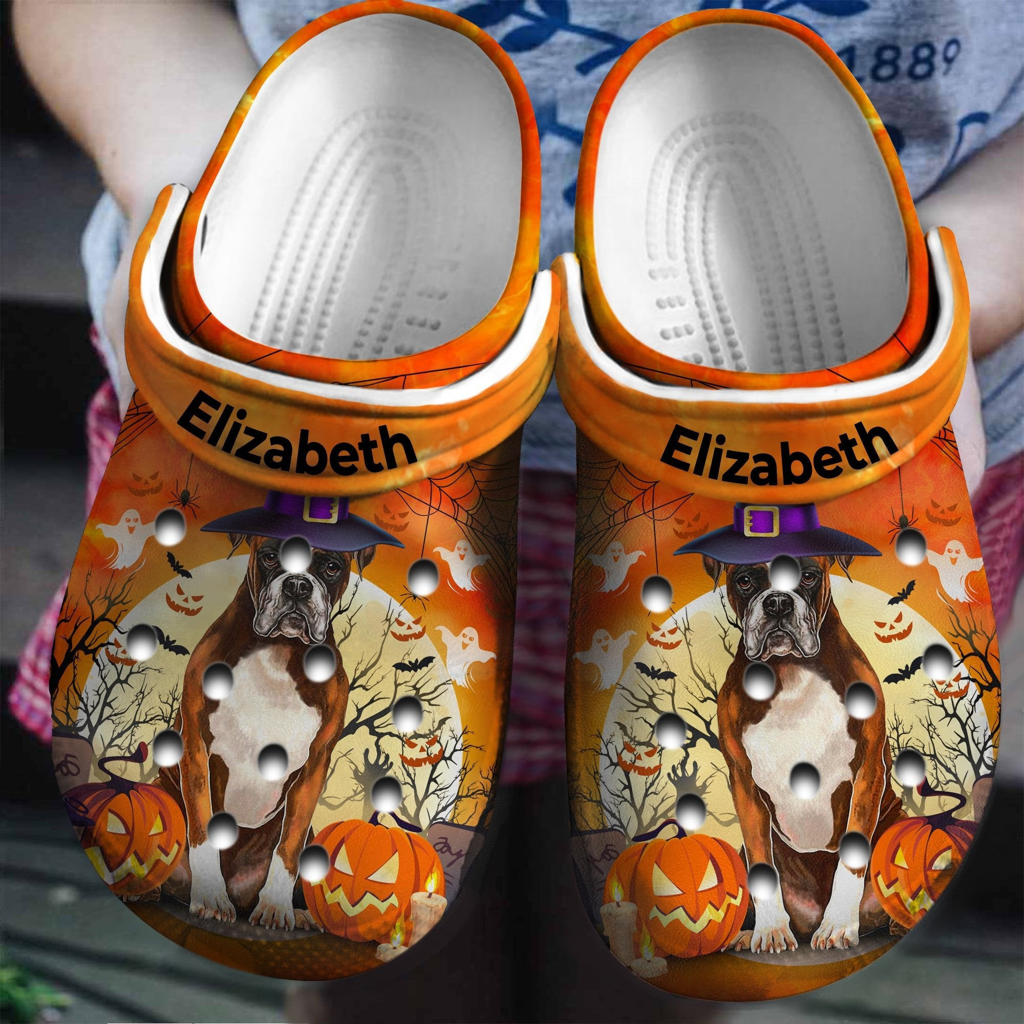 Boxer Witch Personalized Shoes Crocs Gifts For Halloween