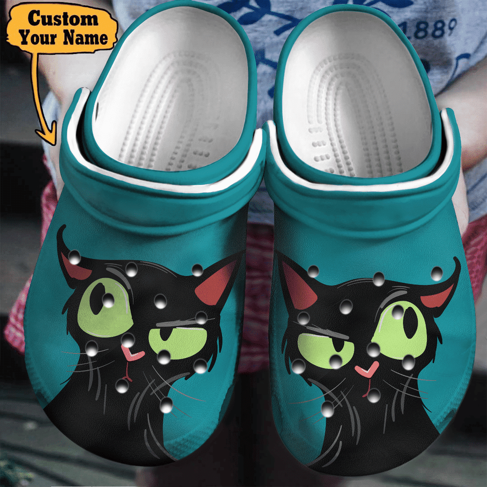 Cat Cat Face Personalized Crocs Shoes For Men And Women