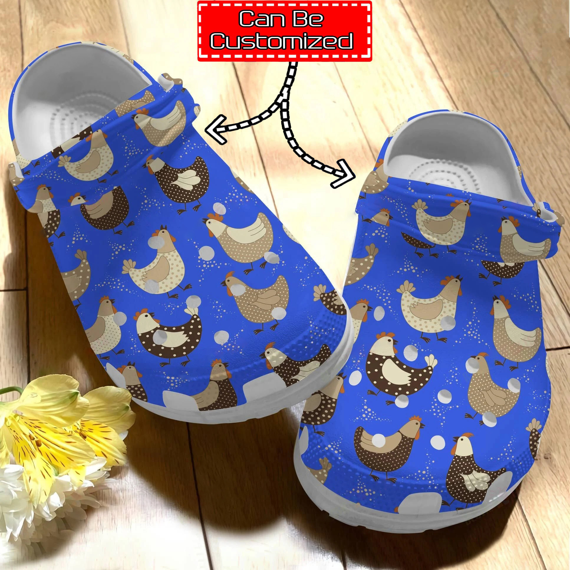 Chicken Print Personalized Chicken Family Pattern Crocs Shoes