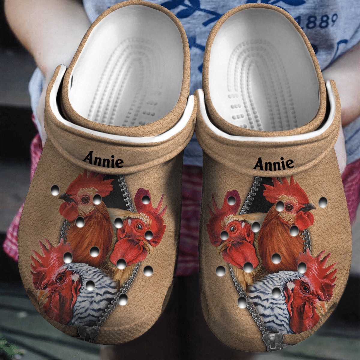 Chicken From Zipper Bag Personalized Shoes Crocs Gifts For Men Women
