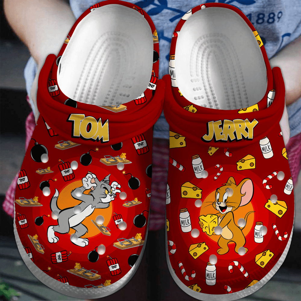 Tom And Jerry Cartoon Crocs For Men Women And Kids