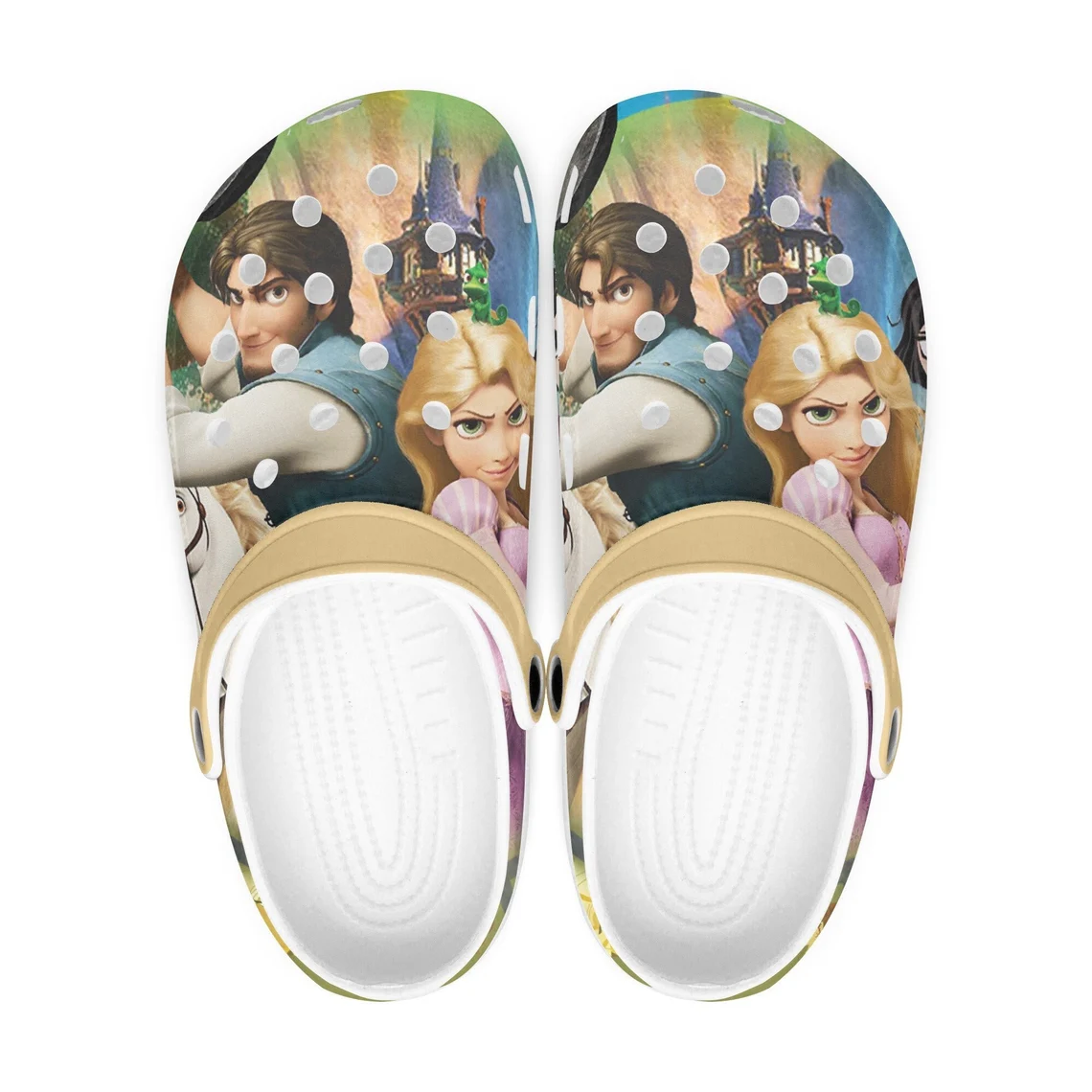Tangled Rapunzel Cartoon Crocs Crocband Shoes Clogs Custom Name